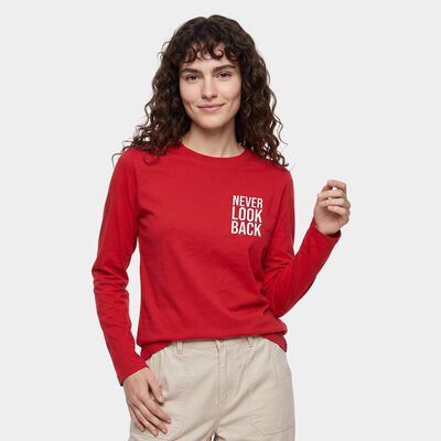 Women's Fuchsia Round Neck Regular Top
