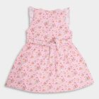 Girls' 100% Cotton Frock , हल्का गुलाबी, small image number null