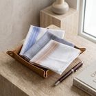 Men Grey Solid Pack of 1 Handkerchief, हल्का ग्रे, small