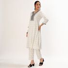 Women's Eggshell White Embroidered Ethnic Set, Off White, small image number null