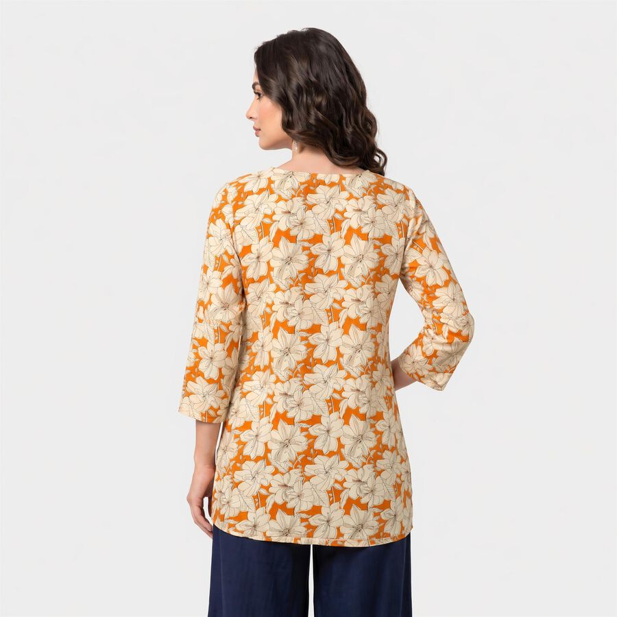 Women's Coral Straight Kurti, Coral, large