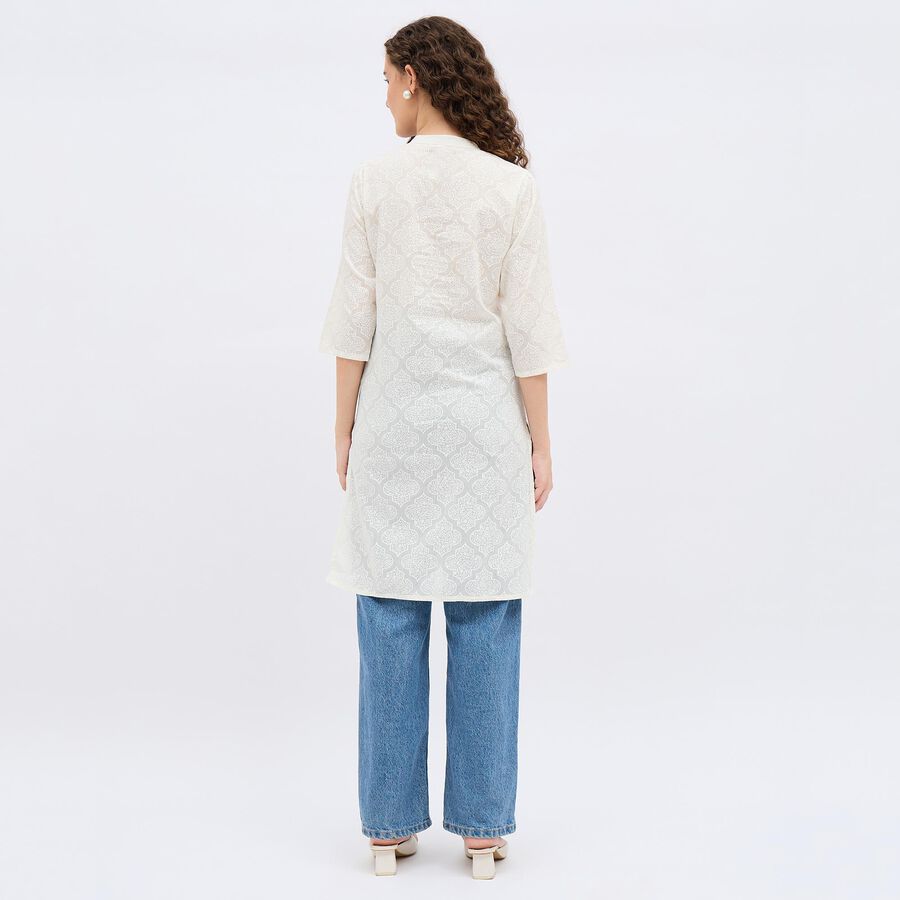 Ladies' Kurta, सफ़ेद, large image number null