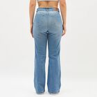 Ladies' 100% Cotton Jeans, Mid Blue, small image number null