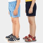 Boys' Blue and Navy Cotton Printed and Solid Briefs, Navy Blue, small