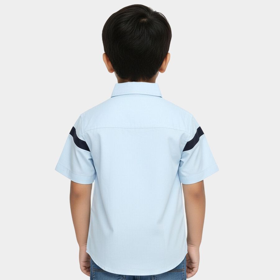 Boys' Casual Shirt, Light Blue, large
