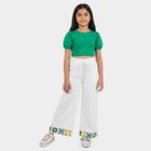 Girls' Trouser, सफ़ेद, small