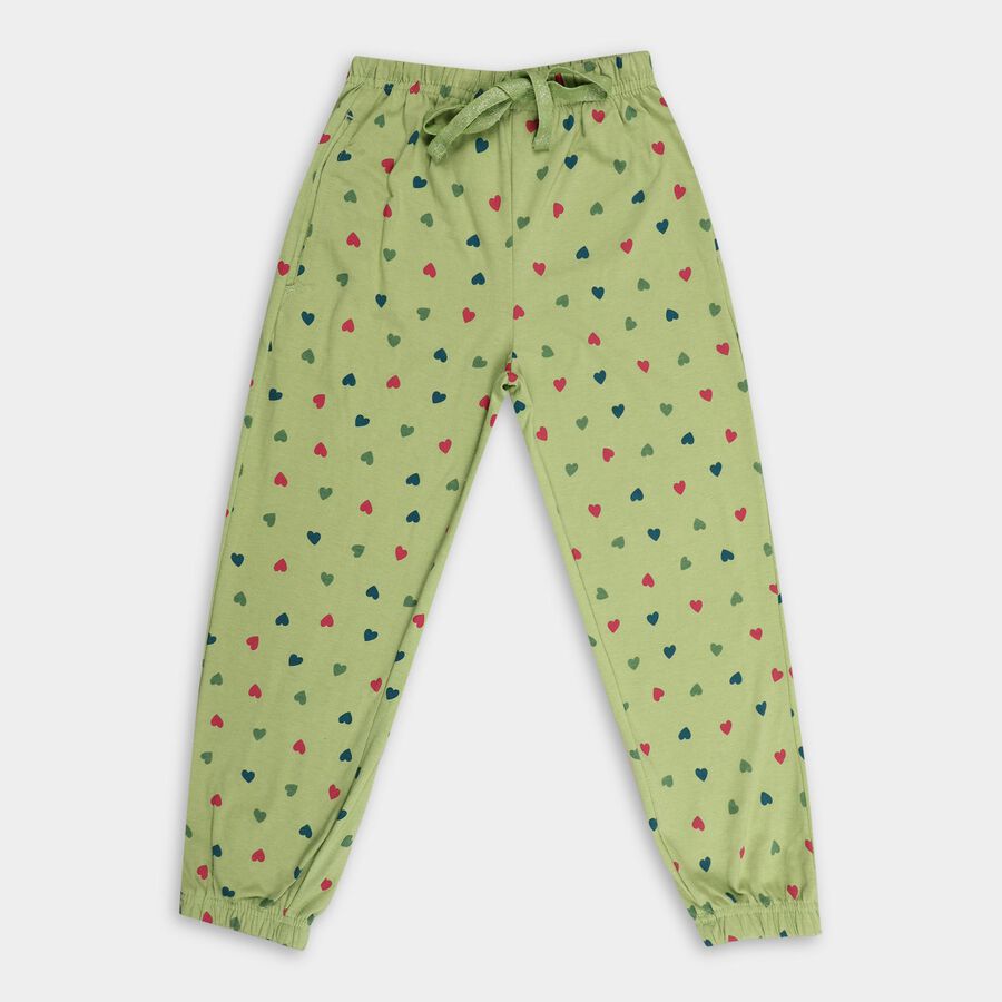 Girls' Pyjamas, हल्का हरा, large image number null