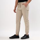 Men's Slim Fit Casual Trousers, Beige, small image number null