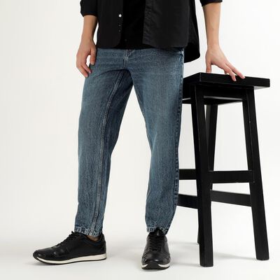 Men's Medium Wash Blue Slim Fit Jeans