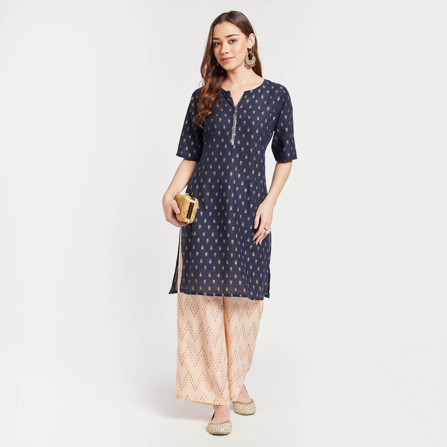 Printed Palazzo, Off White, large image number null