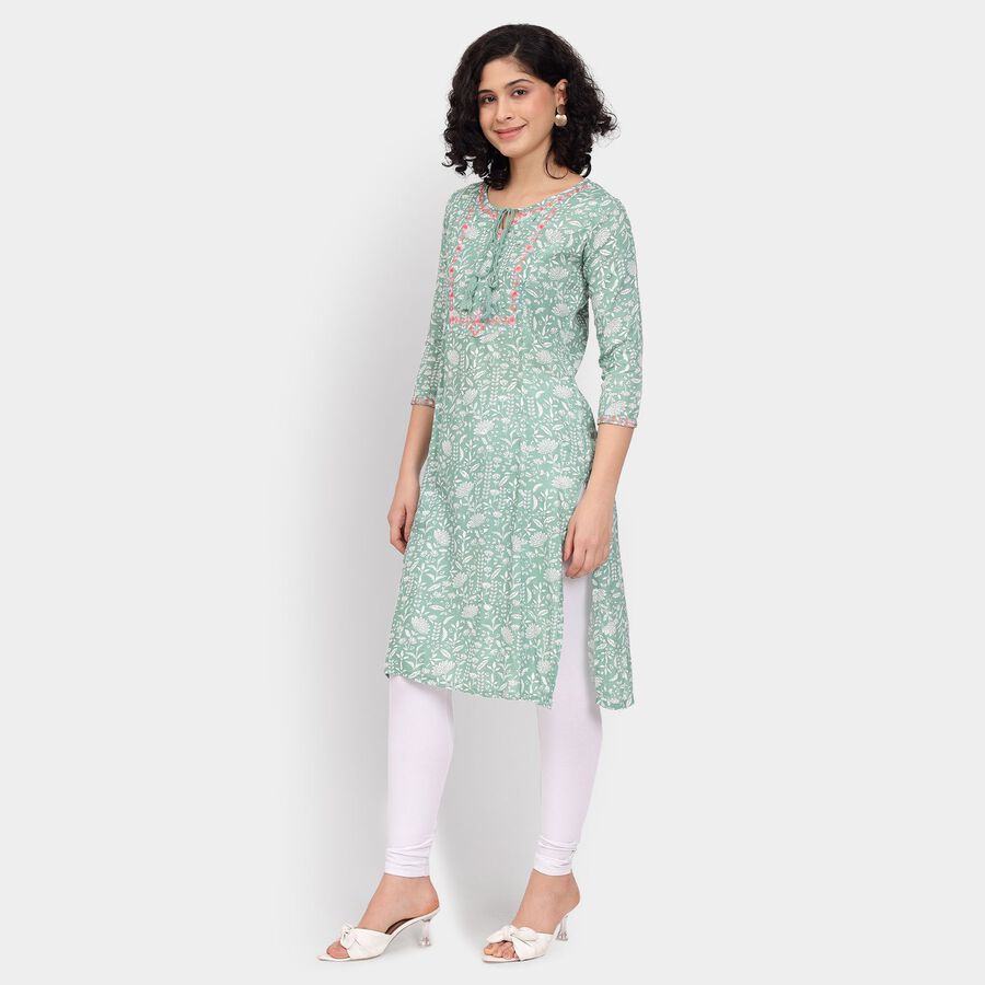 Ladies' Kurta, हल्का हरा, large image number null
