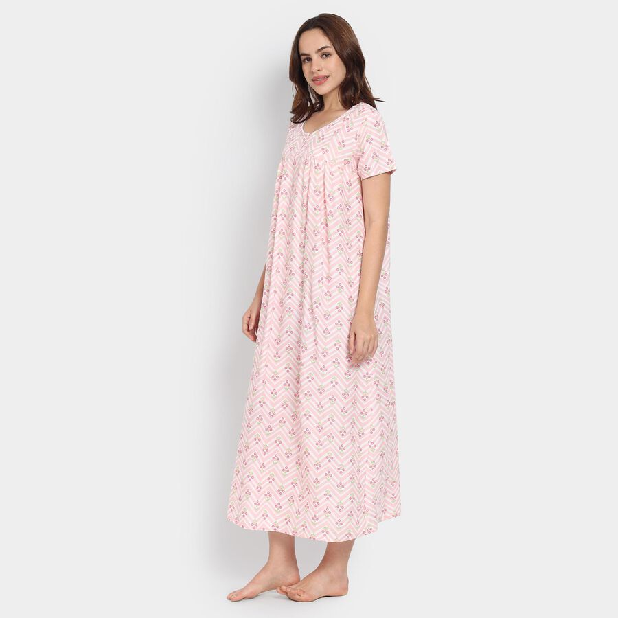 Ladies' Nighty, हल्का गुलाबी, large image number null