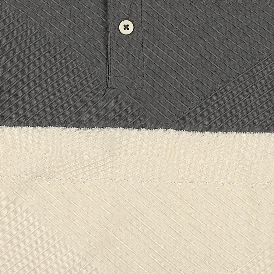 Boys Mid Blue Polo Neck Casual T-Shirt, मध्यम नीला, large