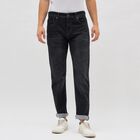 Men's Dark Charcoal Black Slim Fit Jeans, गहरा ग्रे, small image number null