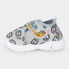 Boys Grey Velcro Strap Sneakers, Grey, small