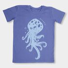 Boys' Half Sleeves T-Shirt , Mid Blue, small image number null