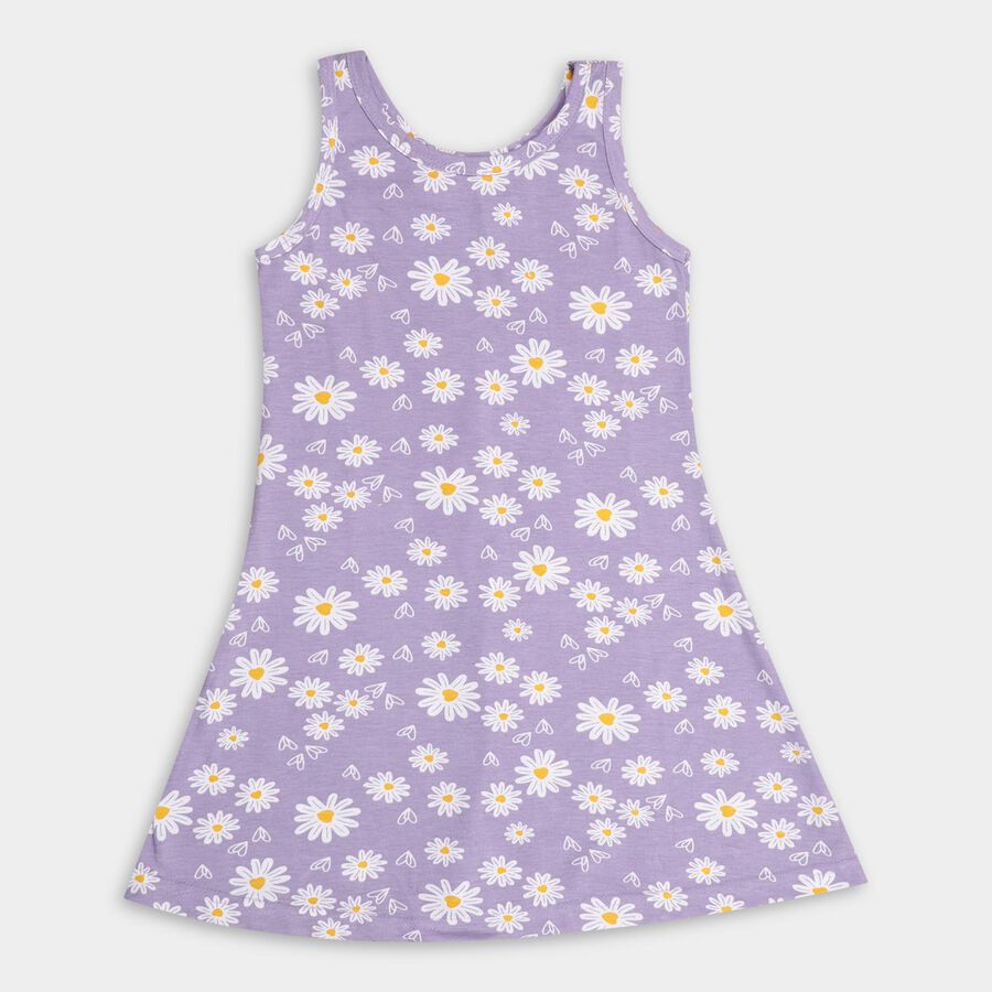 Girls' Frock, Lilac, large image number null