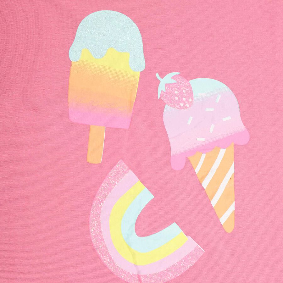 Girls' 100% Cotton T-Shirt, Pink, large image number null