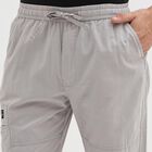 Men's 100% Cotton Track Pants, Light Grey, small image number null