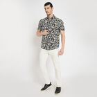 Men's 100% Cotton Casual Shirt , Black, small