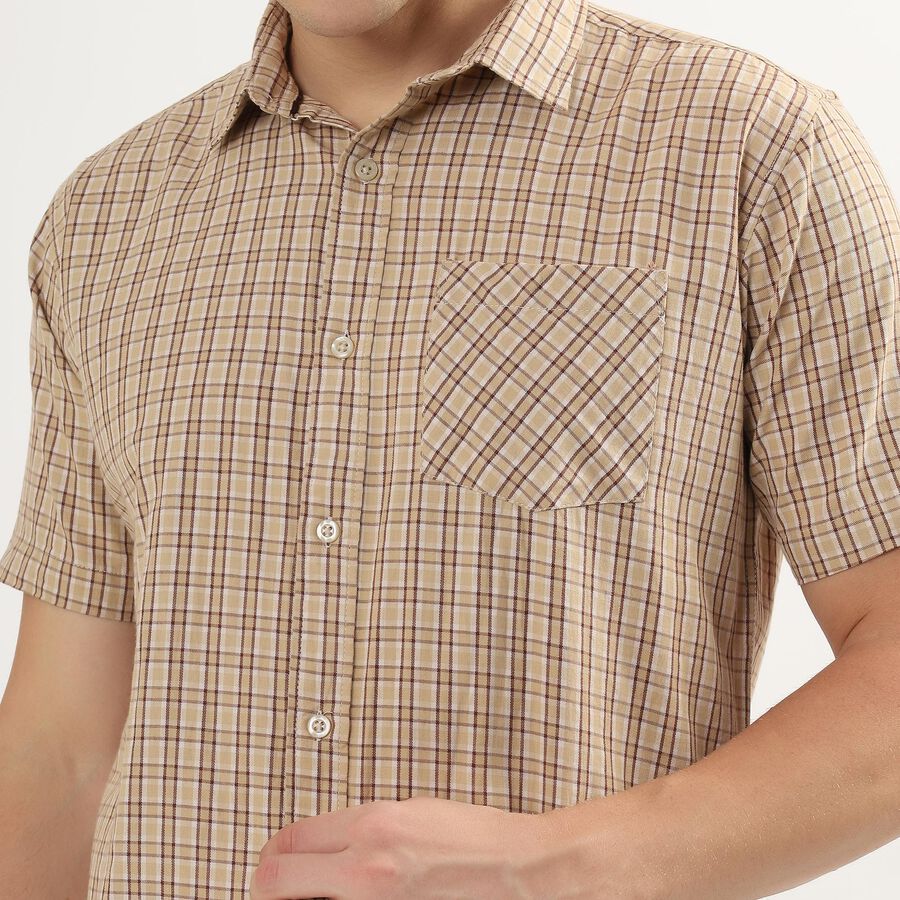 Men's 100% Cotton Regular Collar Casual Shirt , Mustard, large image number null