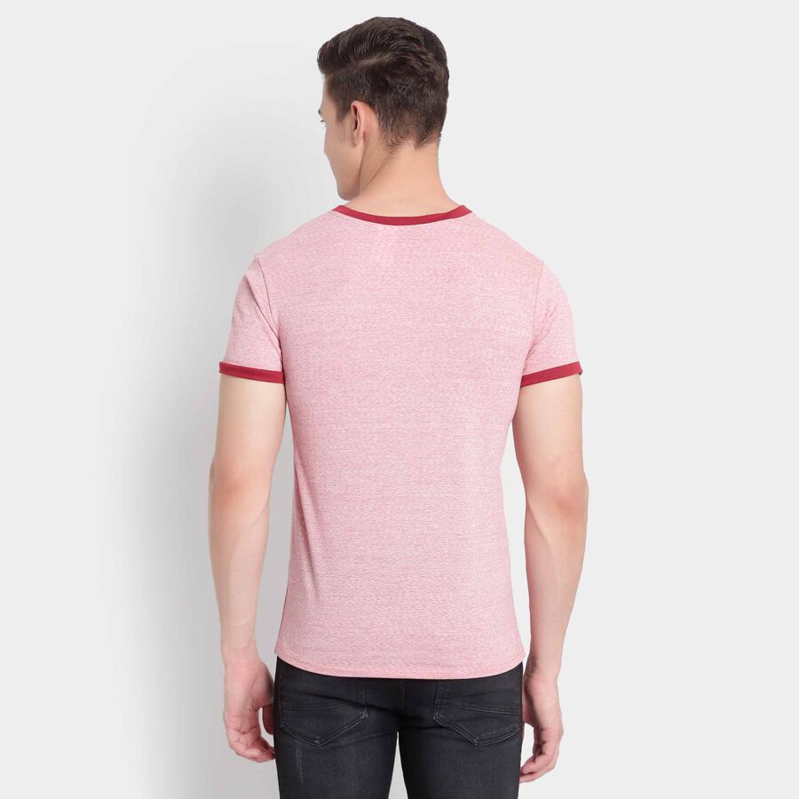 V Neck T-Shirt, Maroon, large image number null