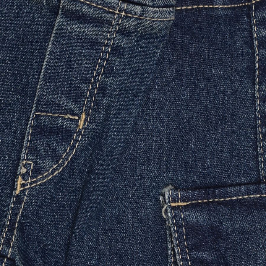 Infants' Dark Denim Jogger Fit Elasticated Jeans, Dark Blue, large image number null