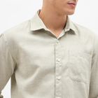 Men's Light Sage Green Textured Casual Shirt, Light Green, small image number null