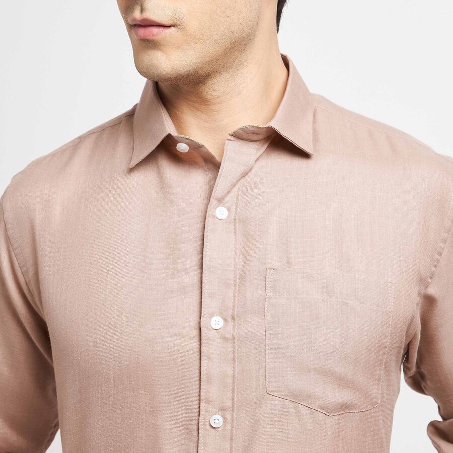 Solid Formal Shirt, Beige, large image number null