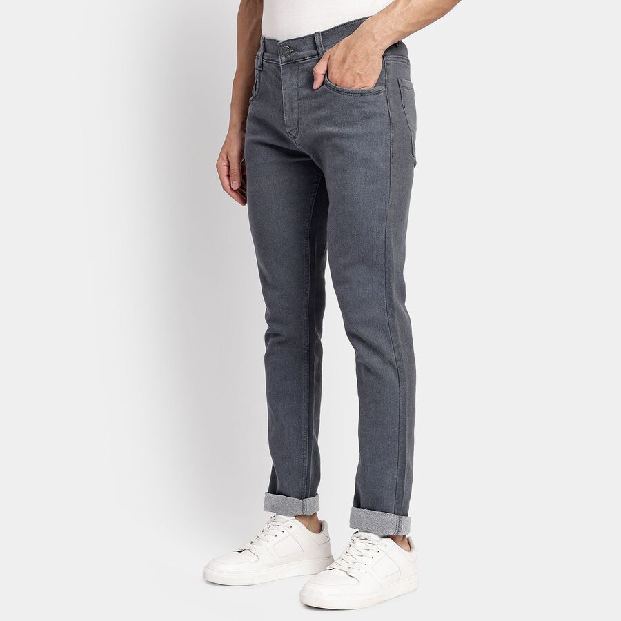 Men's Slim Fit Jeans, Light Grey, large image number null