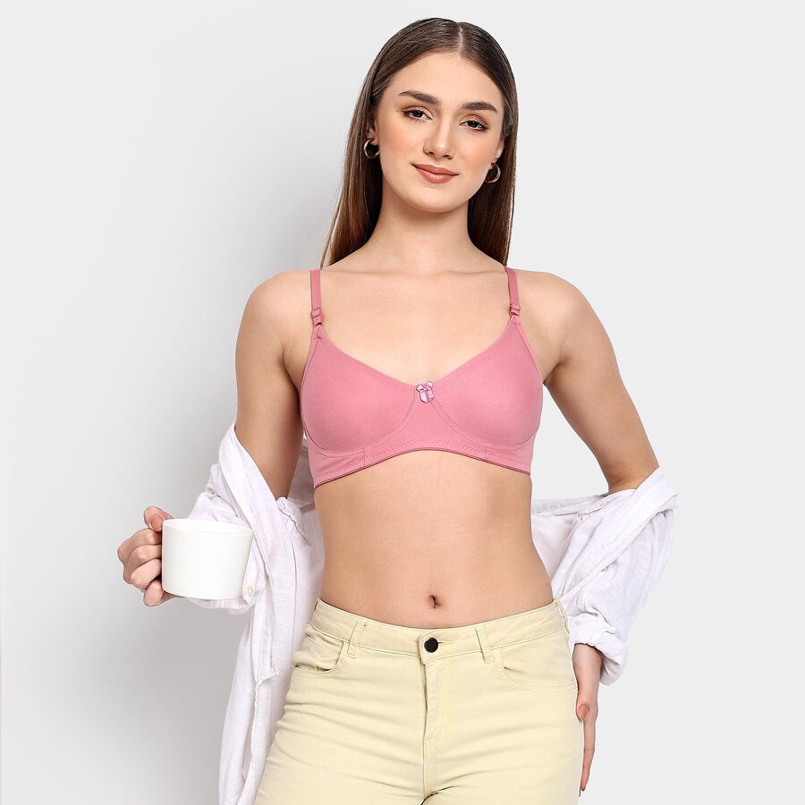 Ladies' Bra , Light Pink, large image number null