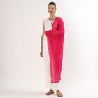 Women's Bright Pink Crinkled Dupatta, रानी (फ्यूशिया), small image number null