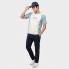 Men's Light Blue Round Neck Regular T-Shirt, स्काई ब्लू, small