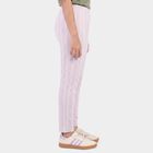Girls' Lilac Straight Fit Striped Pyjama, लाइलेक, small