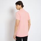 Men's Collared Half Sleeves T-Shirt, पीच, small image number null