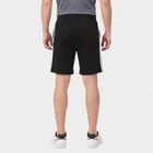 Men's Black Regular Fit Side-Striped Bermuda Shorts, Black, small