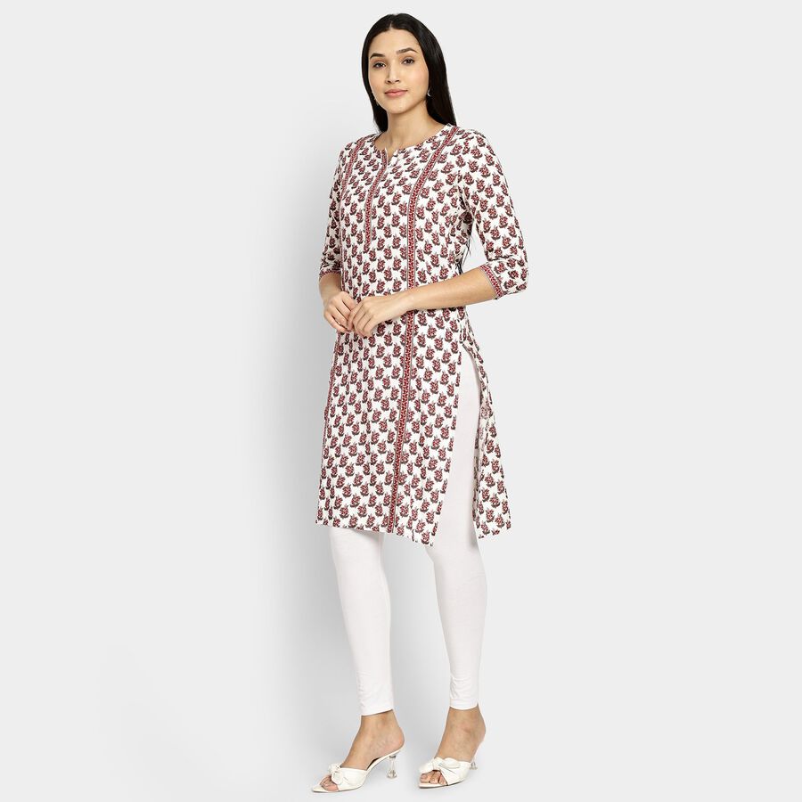 Ladies' Kurta, Red, large image number null