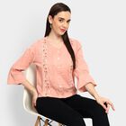 Ladies' 100% Cotton Kurti, Pink, small image number null