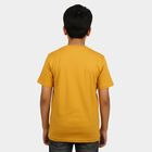 Boys Mustard Round Neck Regular Boys T-Shirt, Mustard, small