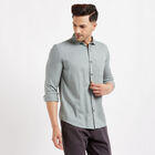 Cotton Solid Casual Shirt, Dark Grey, small image number null