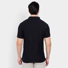 Men's Collared Half Sleeves T-Shirt, Navy Blue, small image number null