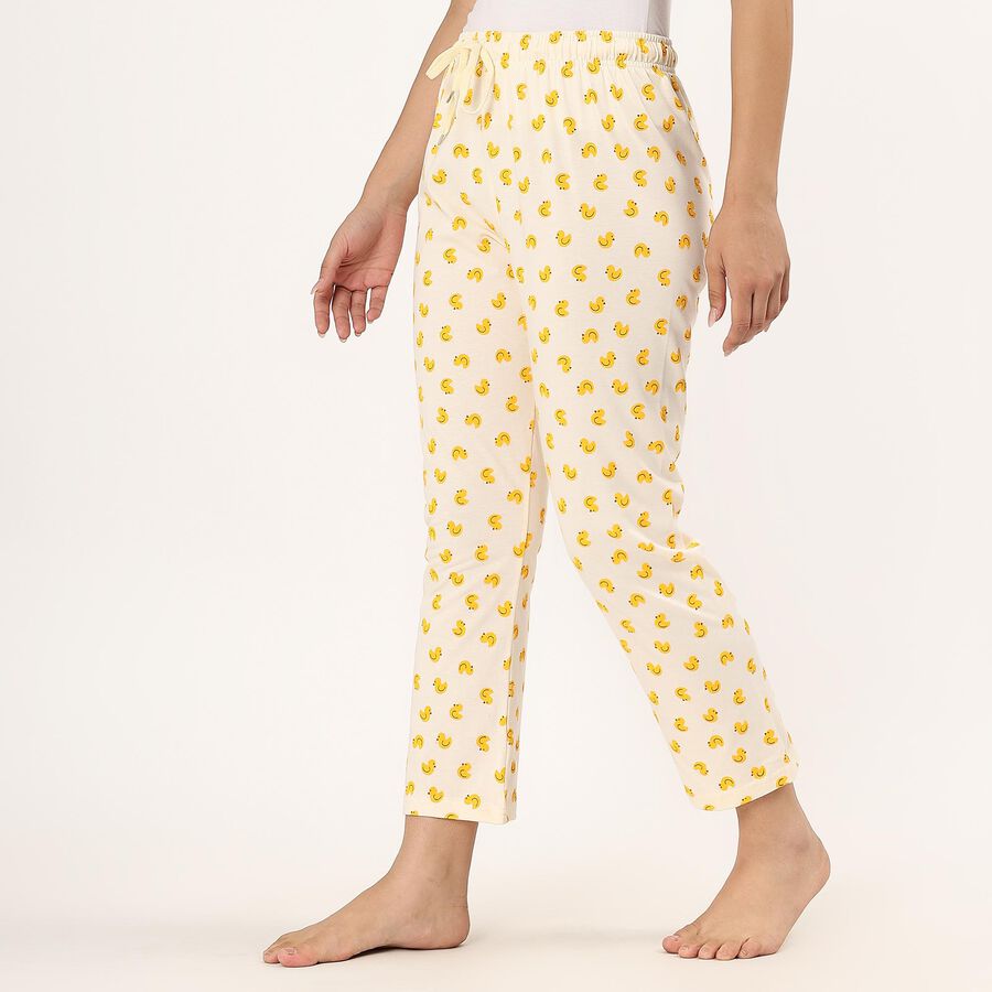 Ladies' Full Length Pyjama , Off White, large image number null