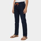 Boys' Dark Navy Regular Fit Elastic Waist Jeans, Dark Blue, small image number null