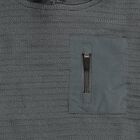 Boys Dark Grey Hooded Knit Pullover, हल्का हरा, small image number null