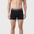 Men's Navy Blue Regular Fit Solid Trunks, नेवी ब्लू, small
