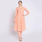 Ladies' 100% Cotton Kurta Pyjama Set, Peach, small image number null