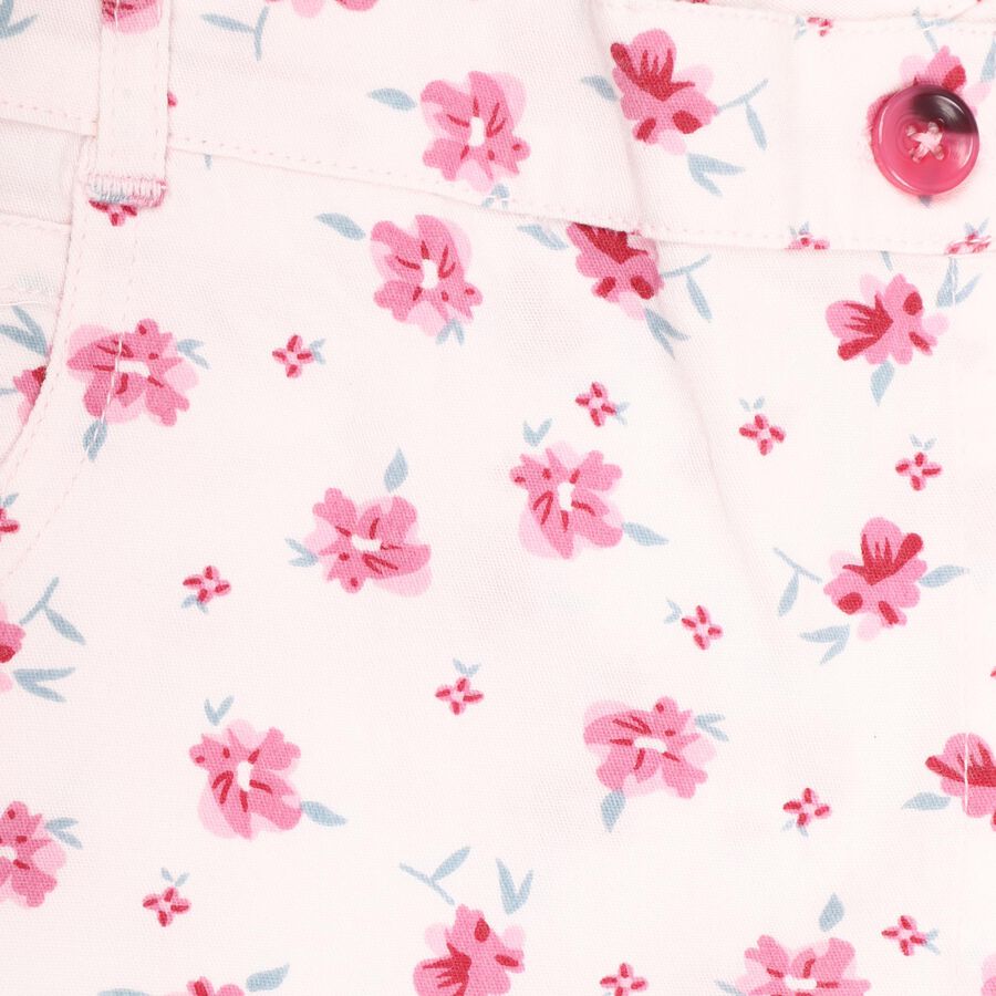 Infants' 100% Cotton Half Pant , हल्का गुलाबी, large image number null