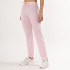 Unisex Black Straight Fit Regular Track Pants, लाइलेक, small image number null