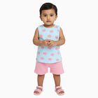 Infants' Short Set, Aqua, small image number null