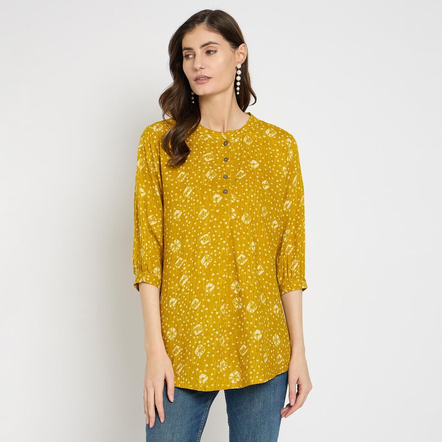 Ladies' Kurti , मस्टर्ड, large image number null